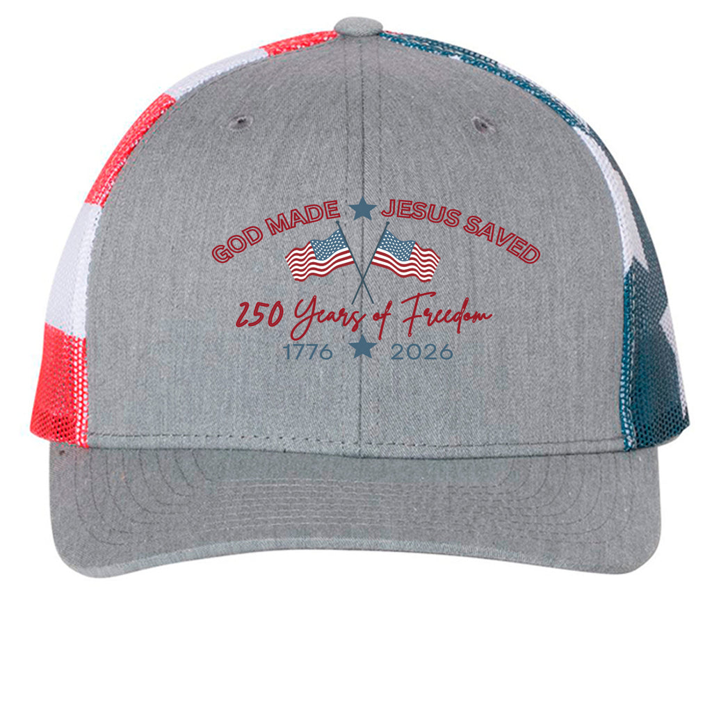 Heather Grey/ Flag - 112PM - FRONT